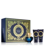 Conjunto de presente Versace Dylan Blue Pour Femme para mulheres: eau de parfum 50 ml + loção corporal 50 ml + gel de banho 50 ml 50 ml + tělové mléko 50 ml + sprchový gel 50 ml
