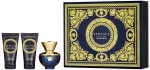 Conjunto de presente Versace Dylan Blue Pour Femme para mulheres: eau de parfum 50 ml + loção corporal 50 ml + gel de banho 50 ml 50 ml + tělové mléko 50 ml + sprchový gel 50 ml