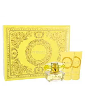 Conjunto de presente Versace Yellow Diamond para mulheres