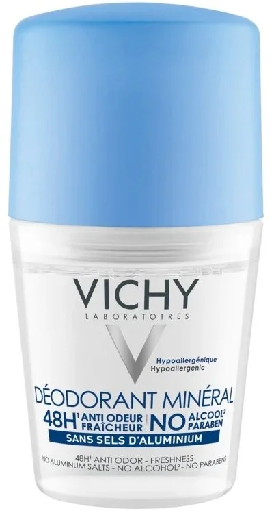 Desodorizante mineral roll-on 48h 50 ml