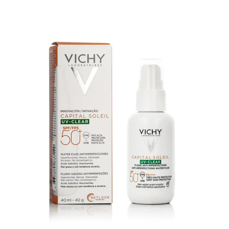 Capital Soleil UV-CLEAR Fluido Anti-Imperfeições FPS 50+ 40 ml