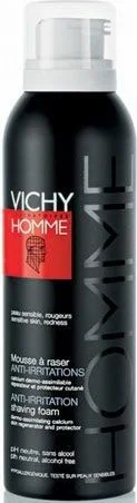 Vichy Homme Anti-Irritation espuma de barbear para pele sensível e irritada para homens