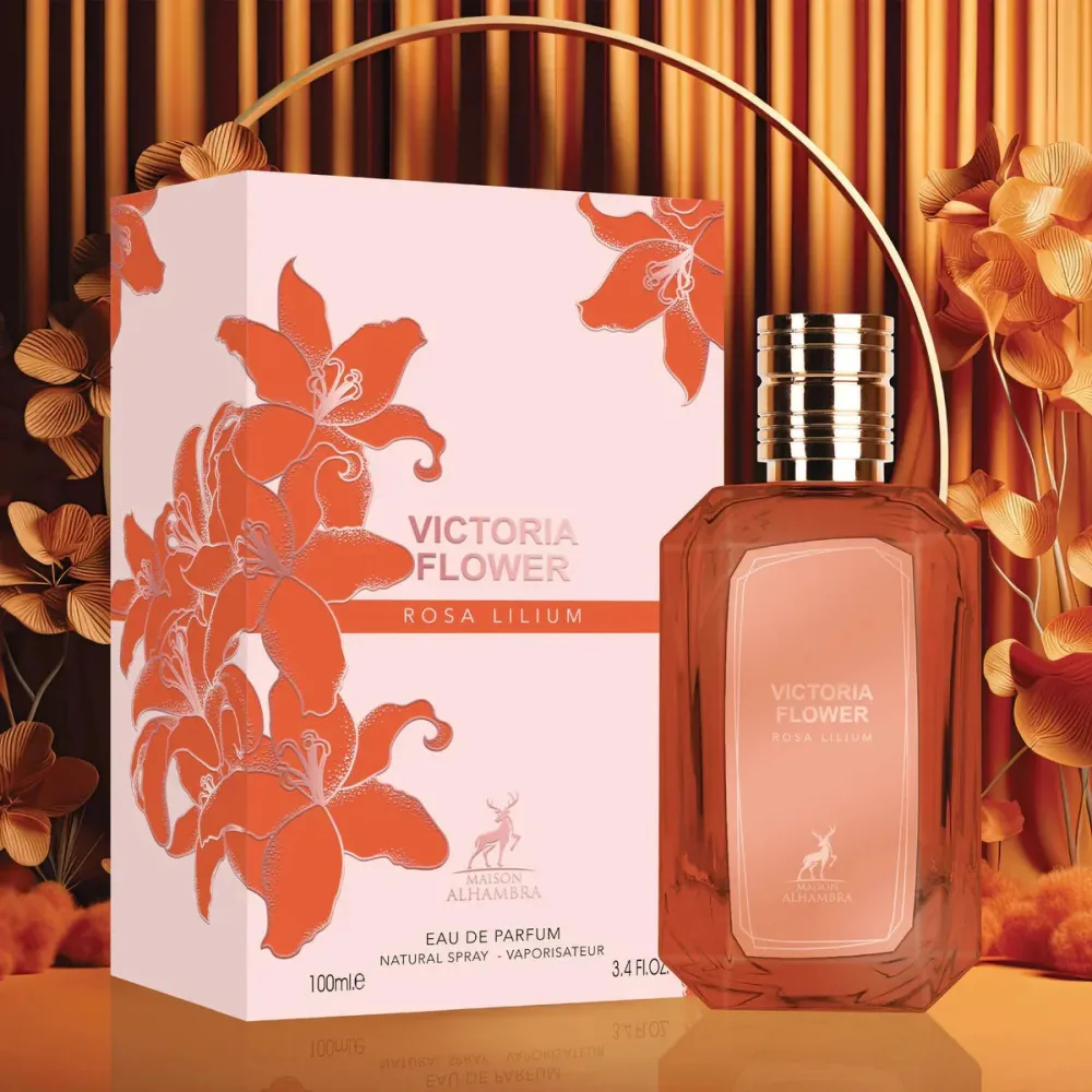 Victoria Flower Rosa Lilium eau de parfum para mulheres 100 ml