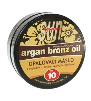 Vivaco SUN Argan Bronz Oil manteiga bronzeadora com óleo de argão biológico SPF 10
