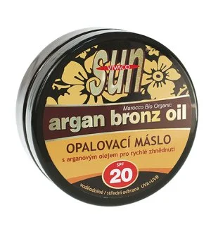 Vivaco SUN Argan Bronz Oil manteiga bronzeadora com óleo de argão biológico SPF 20