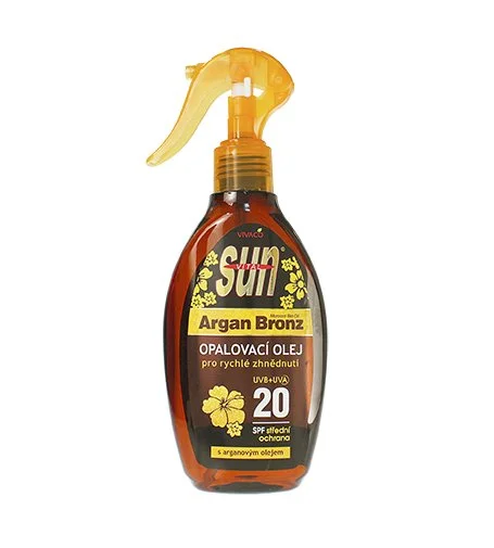 SUN Argan Oil óleo bronzeador com óleo de argão SPF 20 200 ml