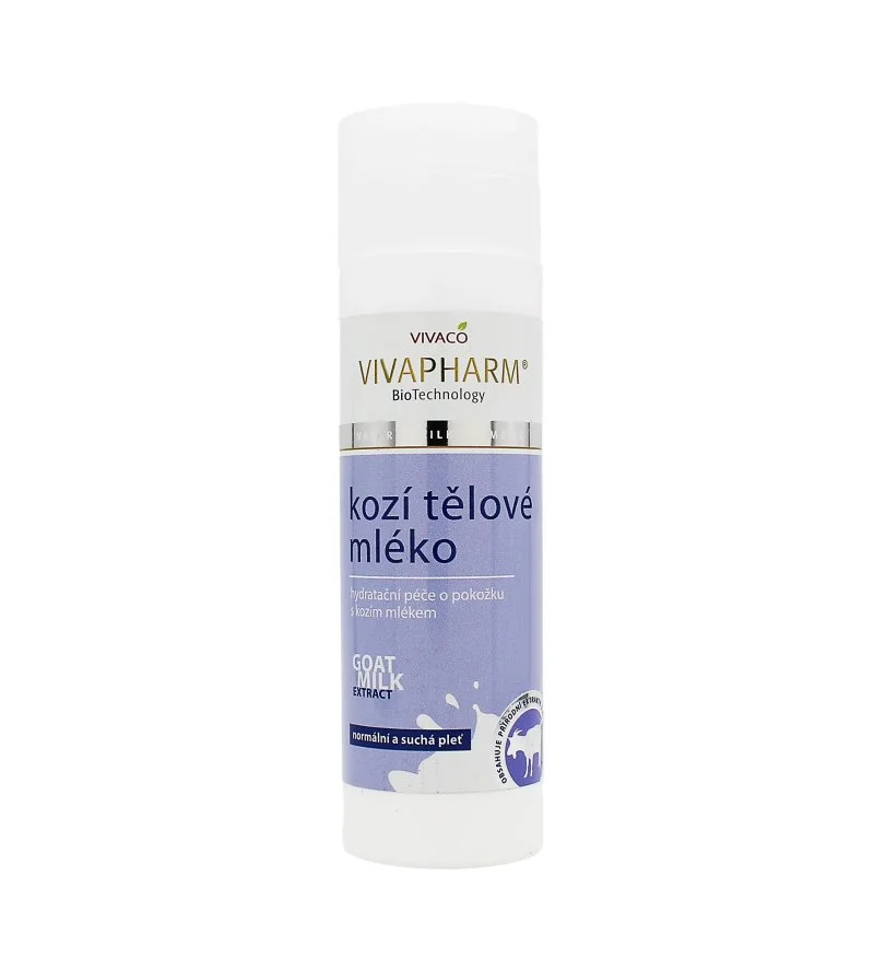 VivaPharm loção corporal com leite de cabra 200 ml