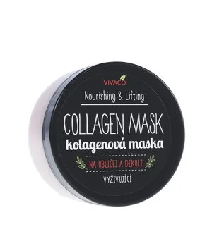 Vivaco Nourishing & Lifting Collagen Mask máscara de colagénio para o rosto e decote