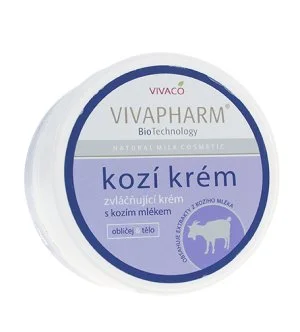VivaPharm Goats Milk creme suavizante com leite de cabra para rosto e corpo para mulheres