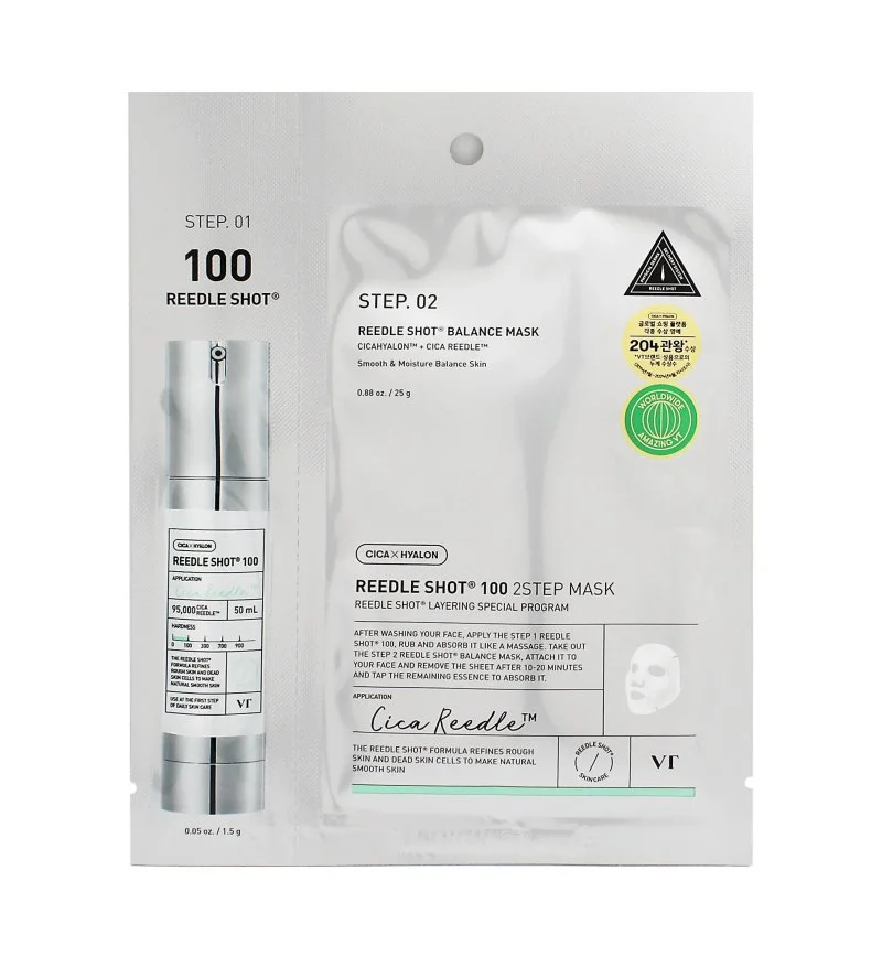 Reedle Shot 100 2 Step Mask máscara facial reafirmante em tecido 1,5+25 g