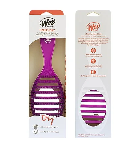 Speed Dry escova de cabelo roxa