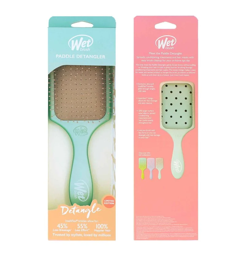Paddle Detangler Feel Good escova de cabelo Ombre - Seafoam