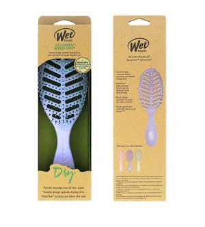 Wet Brush Go Green Speed Dry escova de cabelo roxa