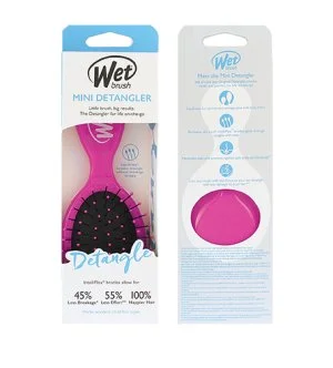 Wet Brush Mini Detangler escova de cabelo Rosa