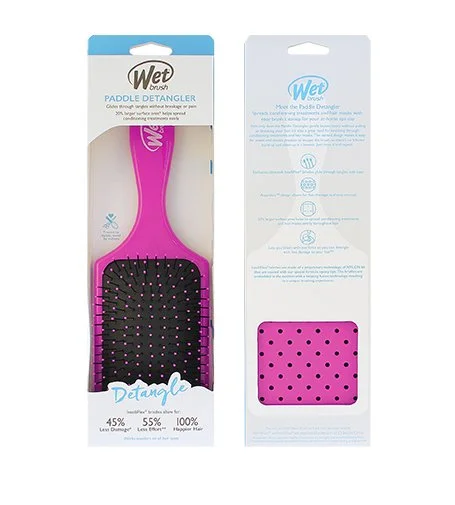 Paddle Detangler escova para cabelo Rosa
