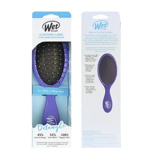 Wet Brush Custom Care Thin Hair Detangler escova de cabelo Roxa