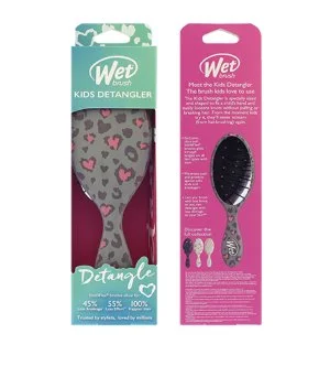 Wet Brush Kids Detangler escova de cabelo Leopard