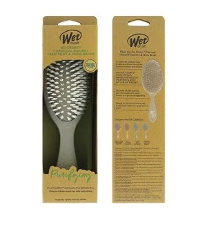 Wet Brush Go Green Treatment & Shine Brush escova de cabelo Charcoal