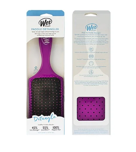 Escova de cabelo Paddle Detangler Roxo