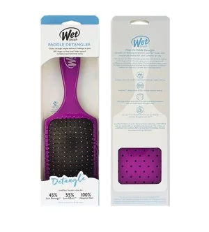 Wet Brush Escova de cabelo Paddle Detangler Roxo