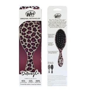 Wet Brush Original Detangler Safari escova de cabelo Pink Leopard
