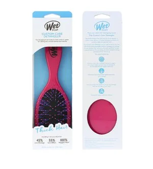 Wet Brush Custom Care Thick Hair Detangler escova para cabelo Pink