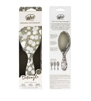 Wet Brush Original Detangler Groovy Disco escova para cabelo Silver