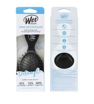 Wet Brush Mini Detangler escova de cabelo Black
