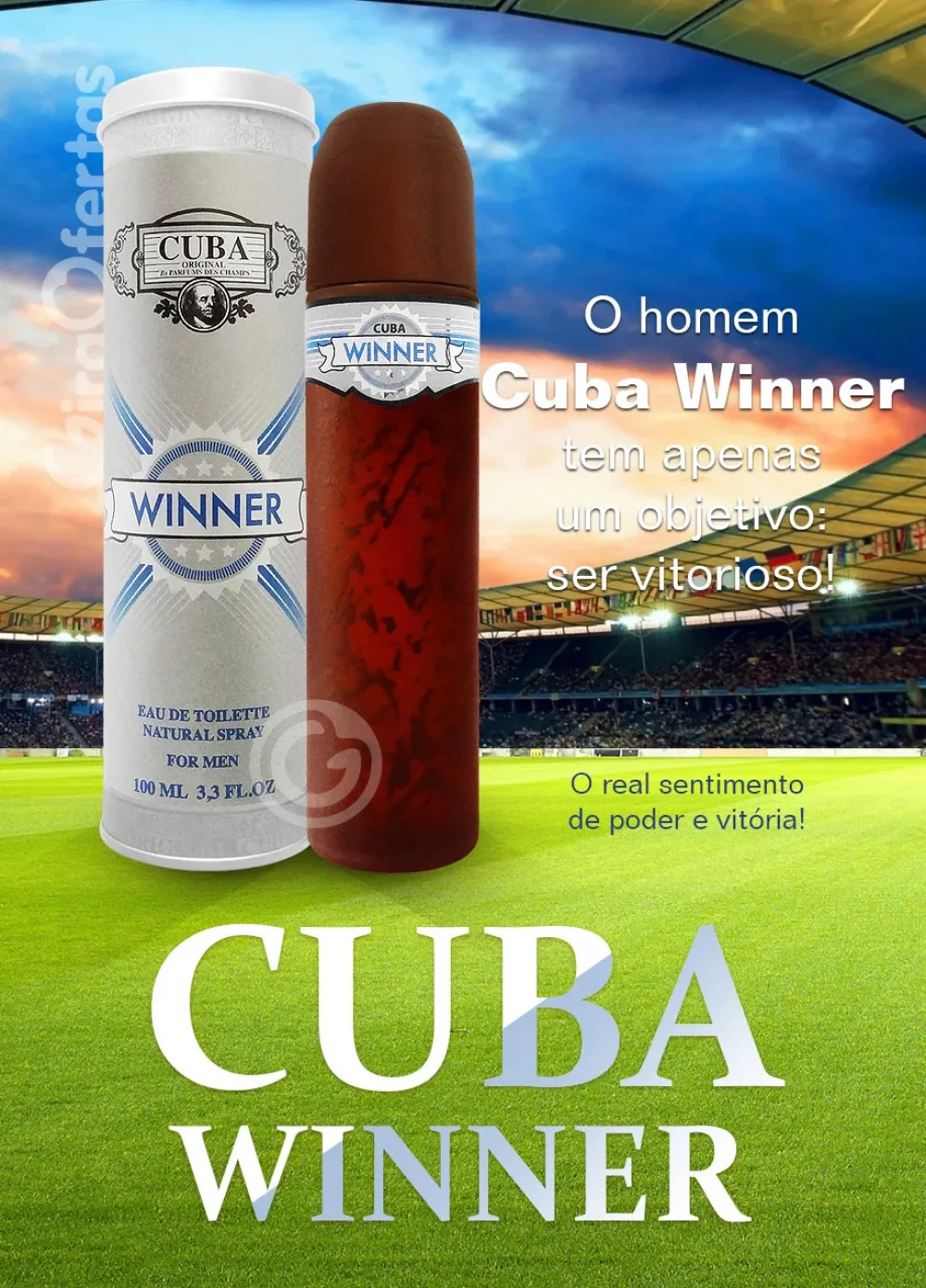 Winner Eau de Toilette para homens 100 ml