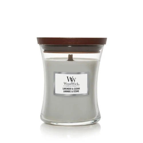 Lavanda & Cedro vela perfumada com pavio de madeira 275 g