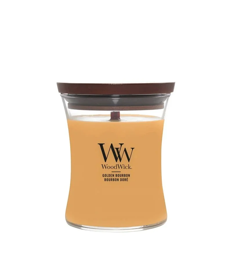 Golden Bourbon vela perfumada com pavio de madeira 275 g