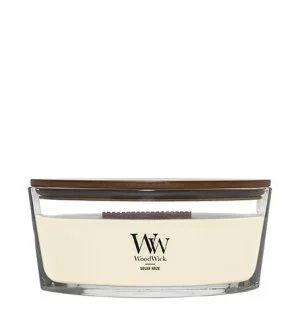 WoodWick Solar Haze vela perfumada com pavio de madeira 453,6 g
