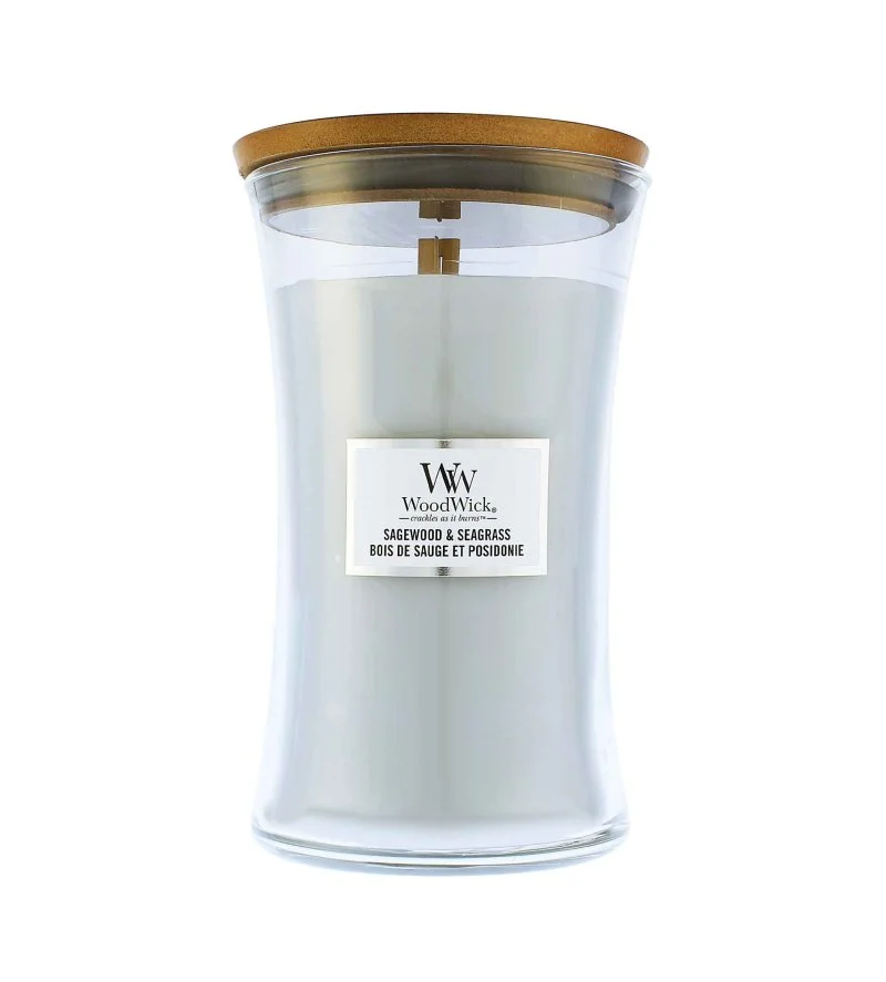 Sagewood & Seagrass vela perfumada com pavio de madeira 609 g