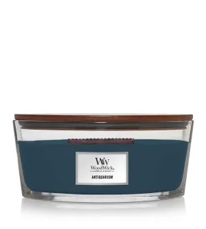 Vela perfumada Woodwick Antiquarium com pavio de madeira para mulheres