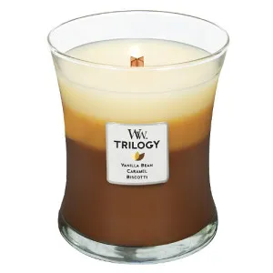 WoodWick Café Sweets vela perfumada com pavio de madeira para mulheres