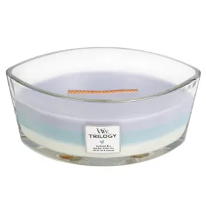 Vela perfumada WoodWick Calming Retreat com pavio de madeira 453,6 g