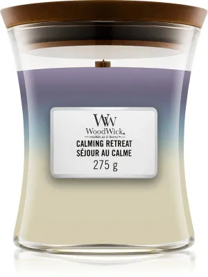 Vela perfumada WoodWick Calming Retreat com pavio de madeira 609,5 g