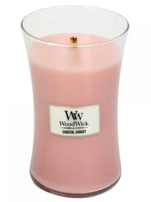 Vela perfumada WoodWick Coastal Sunset com pavio de madeira 609,5 g