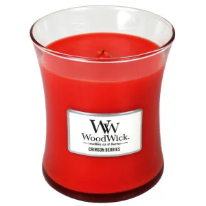Vela perfumada WoodWick Crimson Berries com pavio de madeira 275 g
