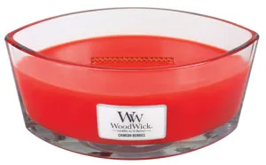 Vela perfumada WoodWick Crimson Berries com pavio de madeira 453,6 g