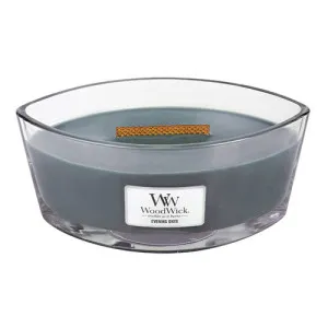 WoodWick Evening Onyx vela perfumada com pavio de madeira 453,6 g