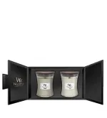 Conjunto de presente WoodWick Fireside, Linen WoodWick Fireside, Linen dárková sada
