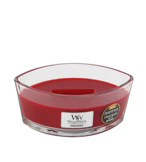 Vela perfumada WoodWick Pomegranate com pavio de madeira 453,6 g