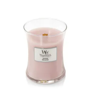 Vela perfumada WoodWick Rosewood com pavio de madeira para homens