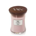 Vela perfumada WoodWick Rosewood com pavio de madeira 275 g