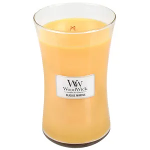 Vela perfumada WoodWick Seaside Mimosa com pavio de madeira 609,5 g