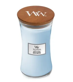 Vela perfumada WoodWick Seaside Neroli com pavio de madeira 609,5 g