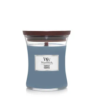 WoodWick Tempest vela perfumada com pavio de madeira 275 g