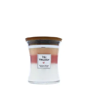 Vela perfumada WoodWick Trilogy Blooming Orchard com pavio de madeira para homens