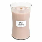 Vela perfumada WoodWick Vanilla & Sea Salt com pavio de madeira 609,5 g